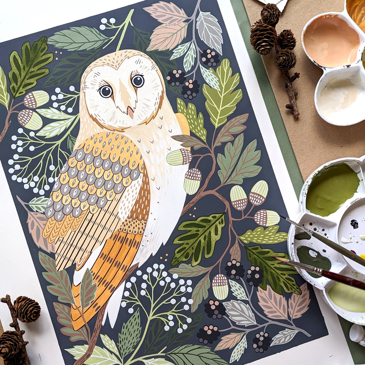 Barn Owl Original Painting