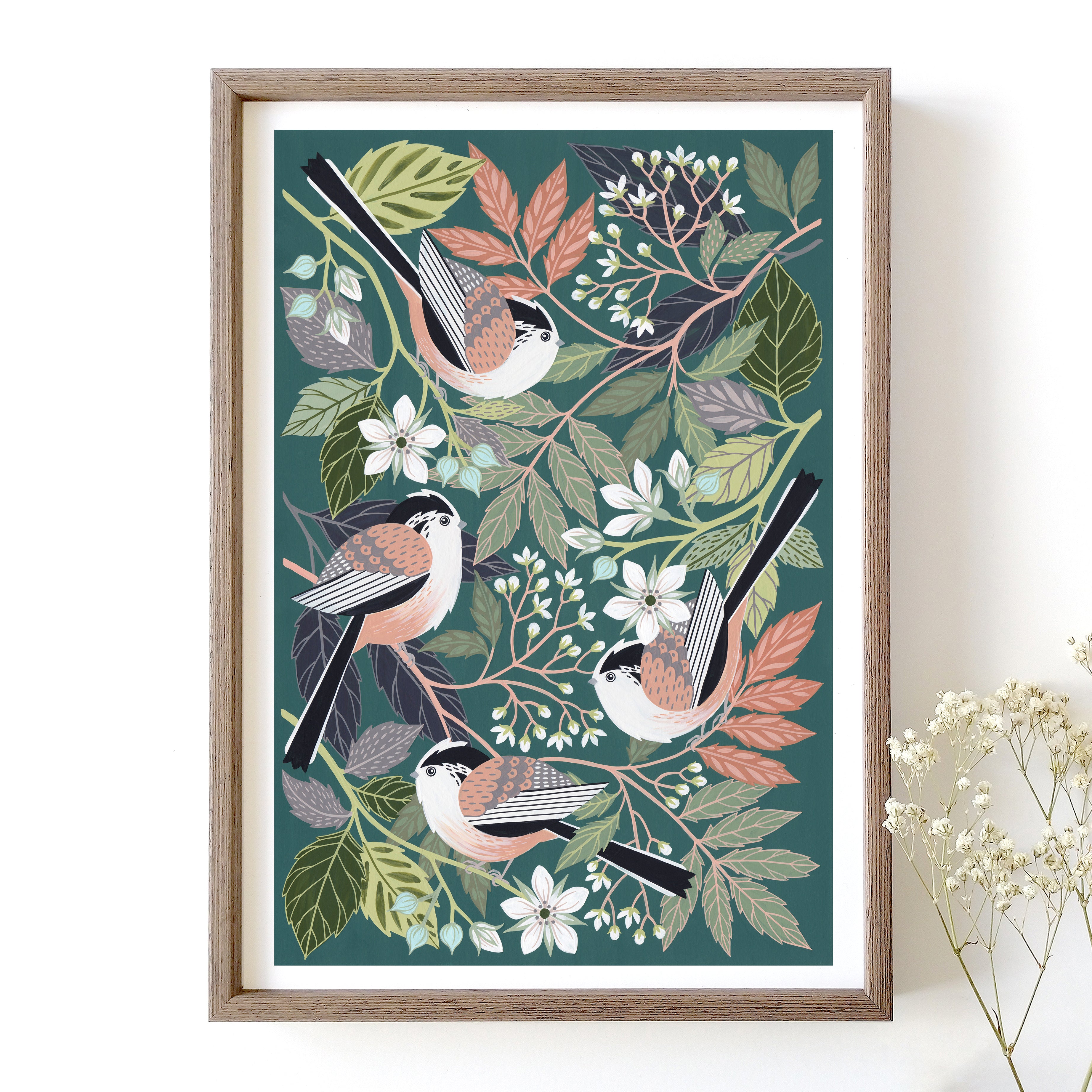 Long Tailed Tit Art Print – Claire Tuxworth Art