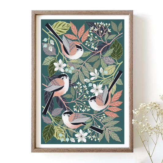 Long Tailed Tit Art Print