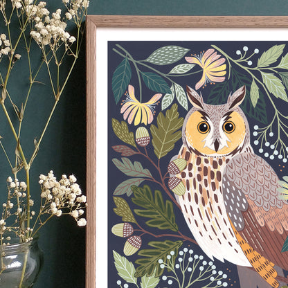Long-Eared Owl Art Print