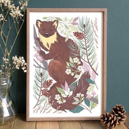 Pine Marten Art Print