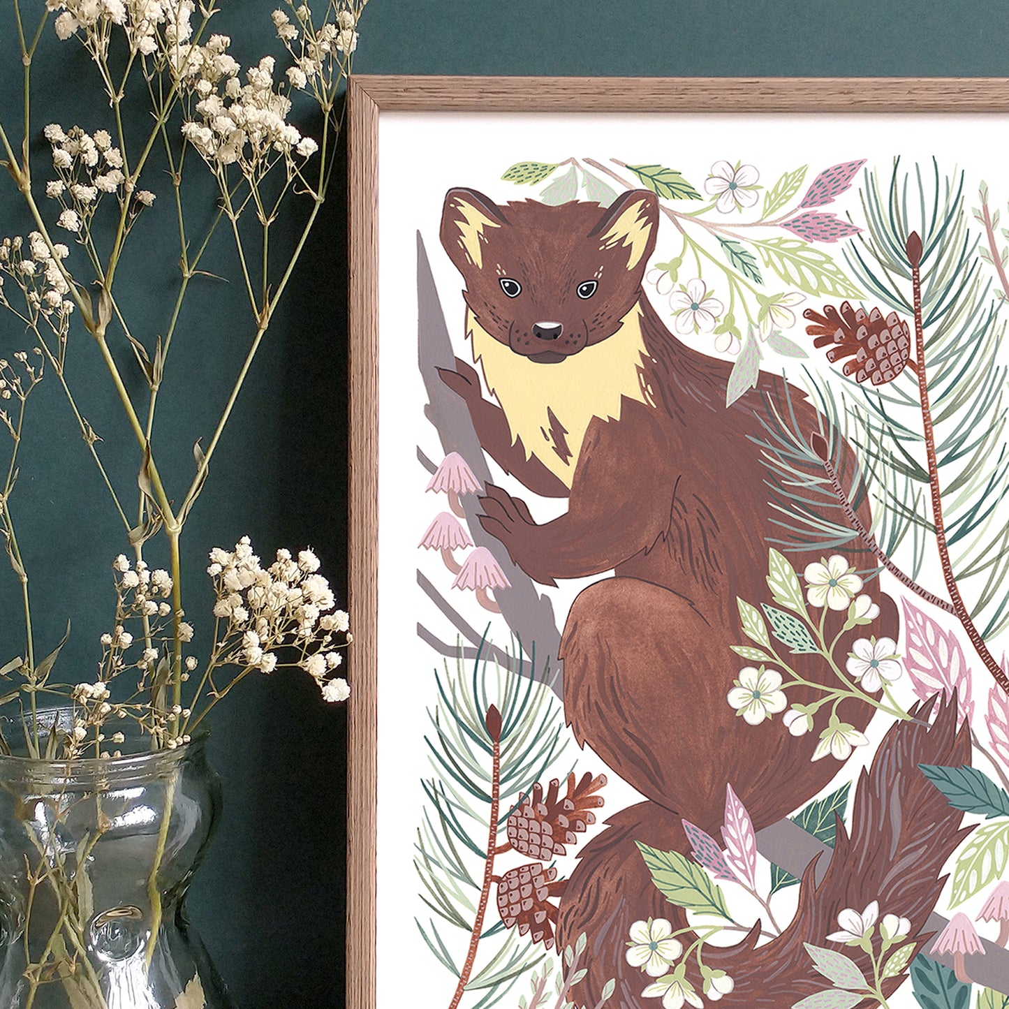 Pine Marten Art Print