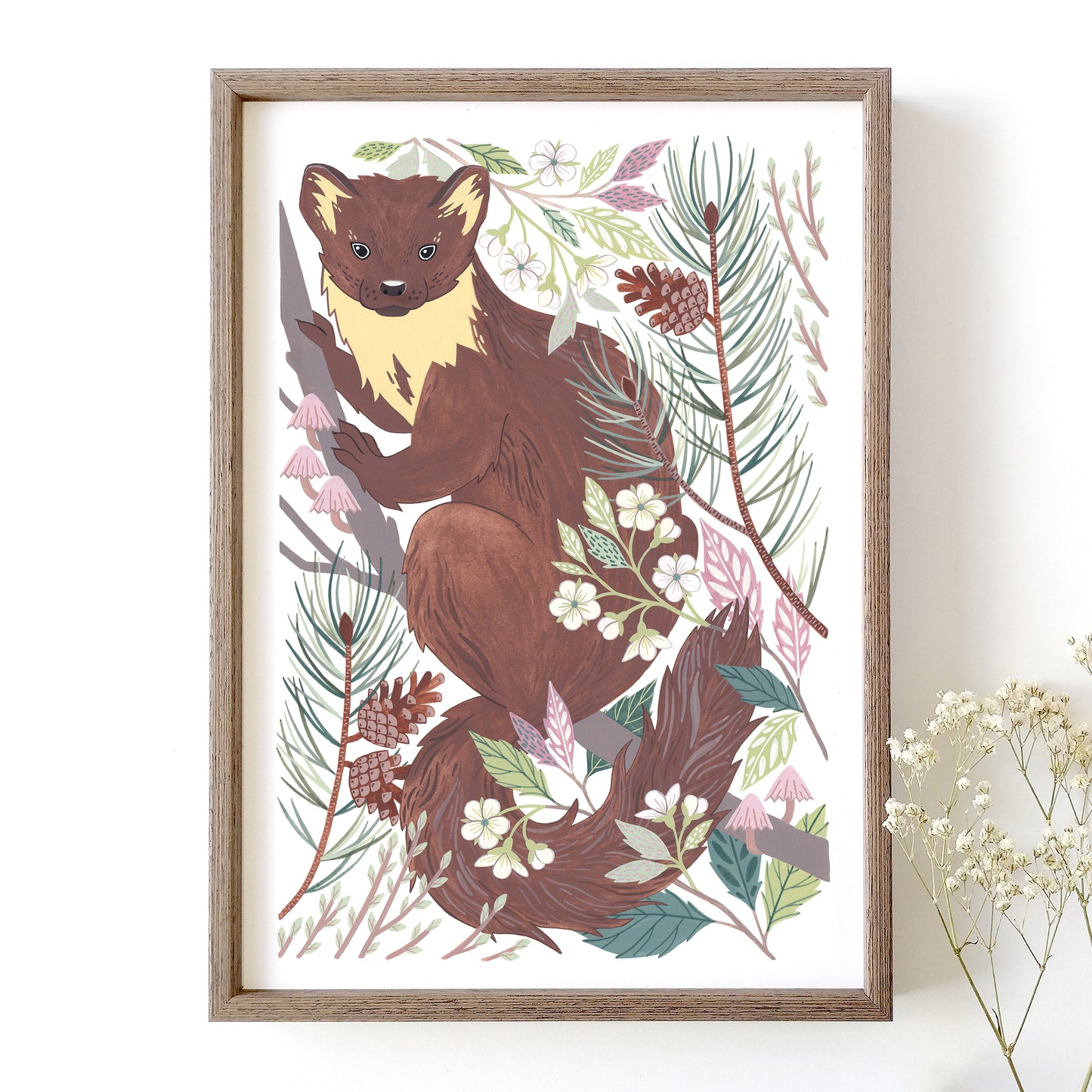 Pine Marten Art Print