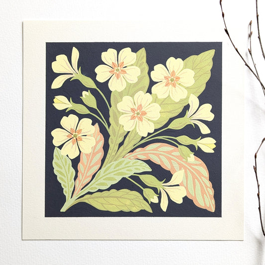 Forest Finds Original Painting: Primrose