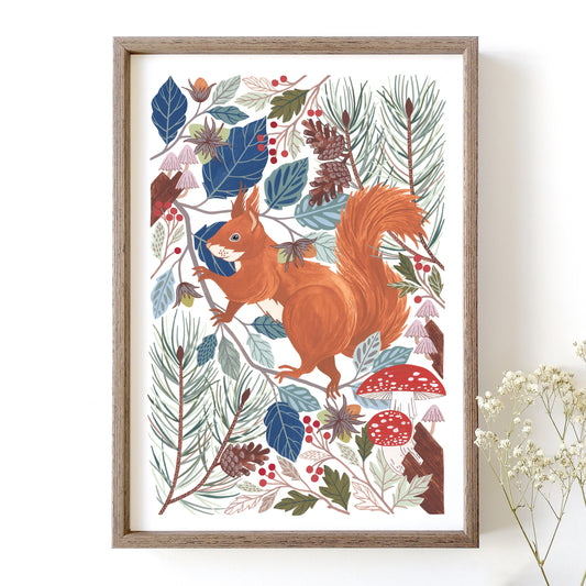 Red Squirrel I Art Print