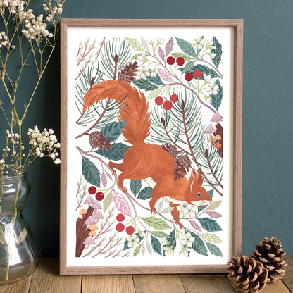 Red Squirrel II Art Print