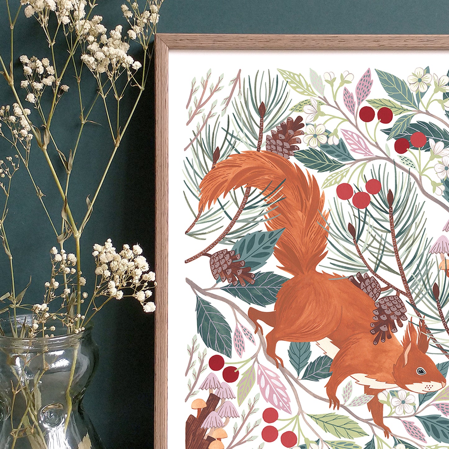 Red Squirrel II Art Print