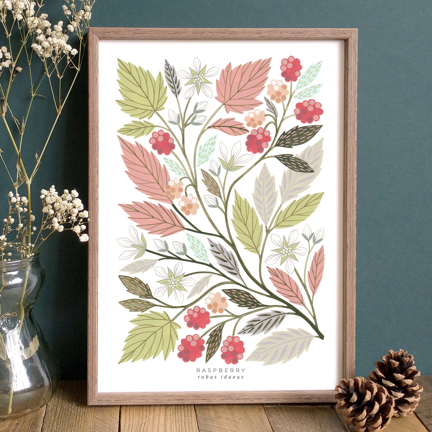 Raspberry Art Print